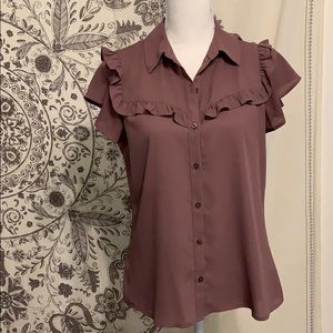 Express Nude Purple Blouse